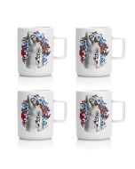 MUG SET OF 4 - pop art warm