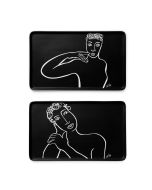 PLATTER RECTANGLE SET OF 2 - in good taste