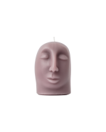 SCULPTURAL CANDLE - aglow - mauve