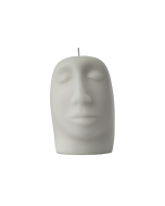 SCULPTURAL CANDLE - gleam - white