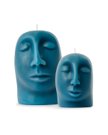 SCULPTURAL CANDLE SET - blue