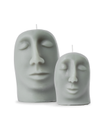SCULPTURAL CANDLE SET - grey