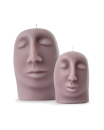 SCULPTURAL CANDLE SET - mauve