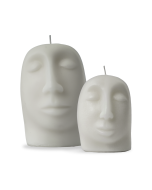 SCULPTURAL CANDLE SET - white