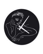 WALL CLOCK LARGE - ahead of time - black