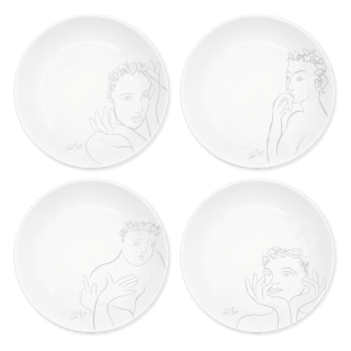 CEREAL / SOUP BOWL SET OF 4 - sketchbook grey