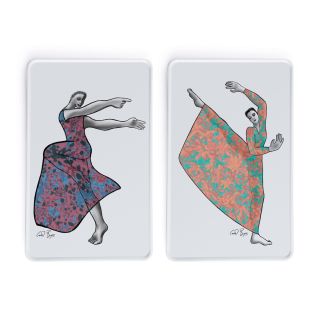 PLATTER RECTANGLE SET OF 2 - dancer