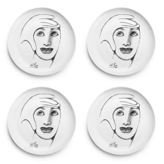 SIDE PLATE SET OF 4 - framed