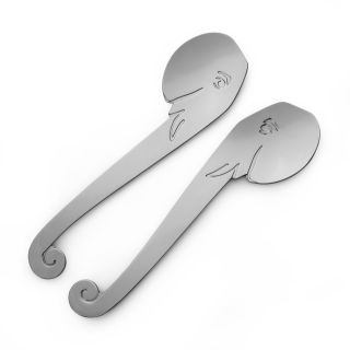 SALAD SERVERS MEDIUM - elephant