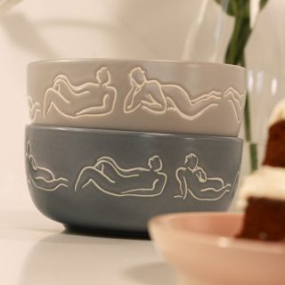 CEREAL / SOUP BOWL SET OF 4 - luxe loungers - mixed set