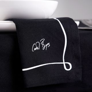 NAPKIN SET OF 4 - well framed - black