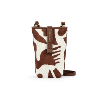 CROSSBODY PHONE POUCH - lacuna - brown