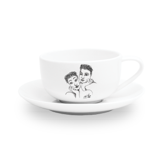 CUP AND SAUCER - two of a kind