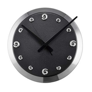 WALL CLOCK LARGE - coil - black
