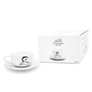 CUP AND SAUCER - under wraps