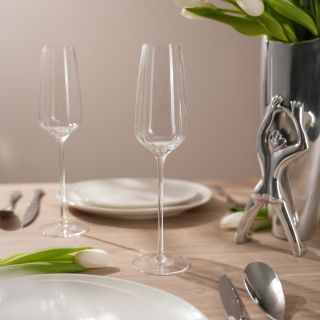 CHAMPAGNE FLUTE SET OF 4 - tulip