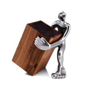 KNIFE BLOCK HOLDER  -  look sharp